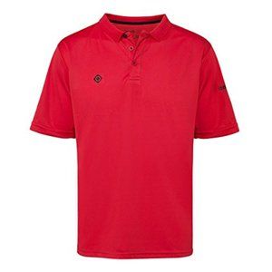 Izas Men's Red/Black Polo Acay Shirt, X-Small
